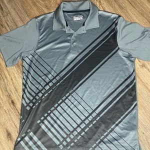 UNDER ARMOUR HEATGEAR SIZE MEDIUM GRAY POLO SHIRT! GREAT CONDITION!